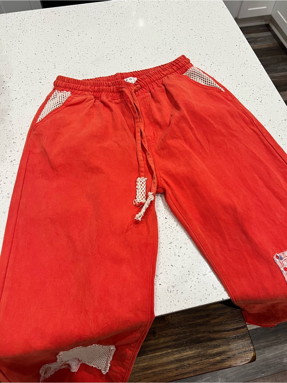 POL Red Boot Cut & Flare Pants
